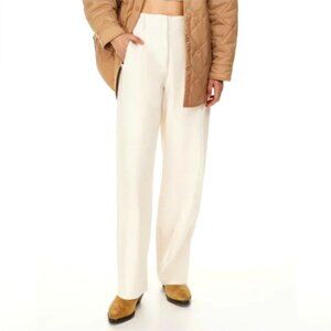 Aritzia Wilfred Off White Pants Size 14 New Polyester New